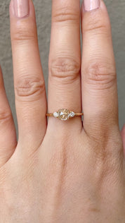 Sofia Round Rose Cut Diamond Ring