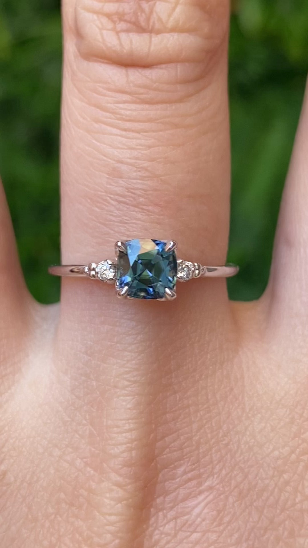 Estel Ring, 1.29ct Blue Spinel