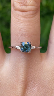 Estel Ring, 1.29ct Blue Spinel