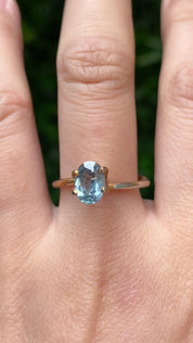 1.36ct オーバルカットライトブルーサファイア モンタナ産 SO453