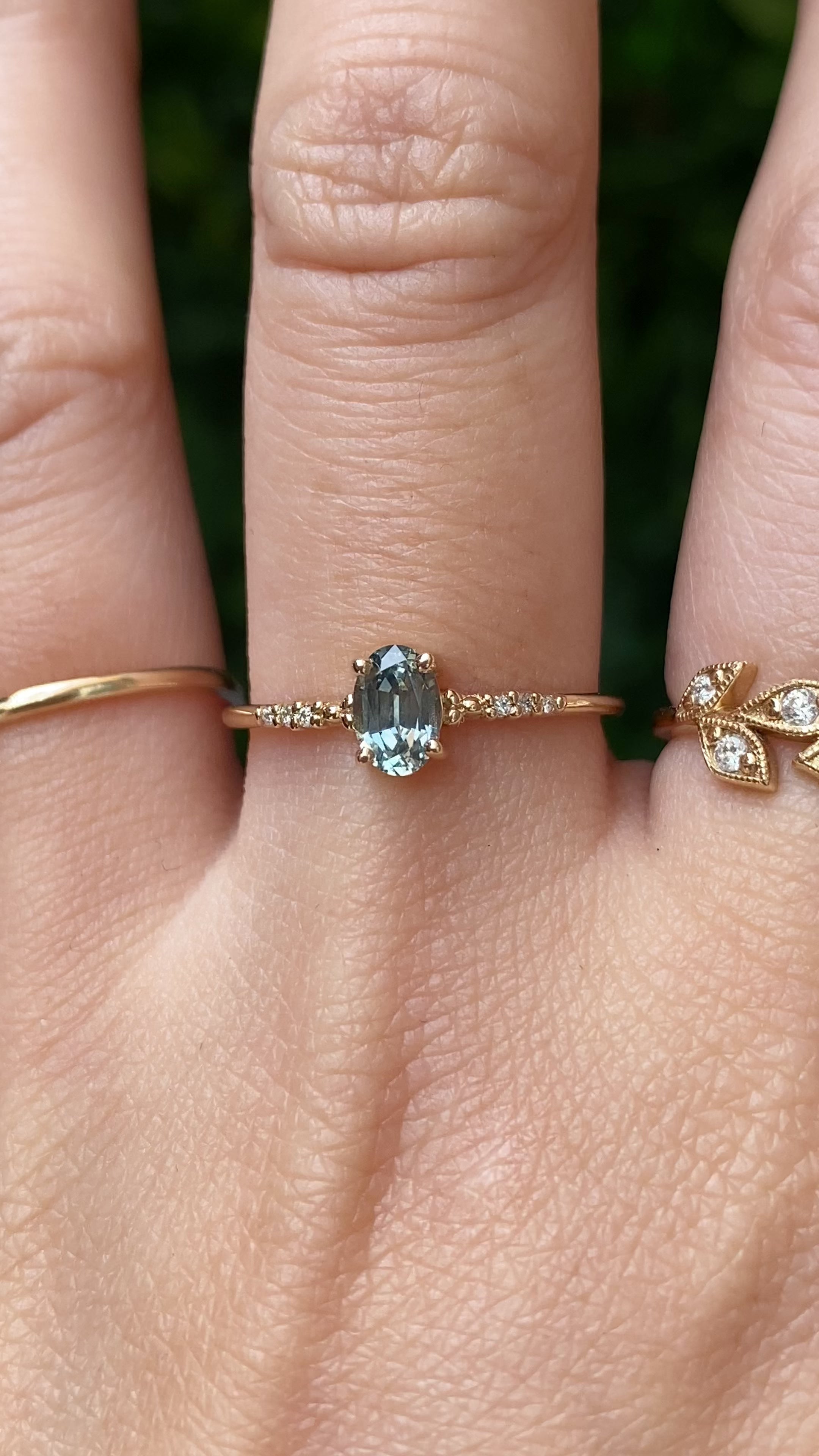 Eloise Ring, 0.60ct Montana Sapphire