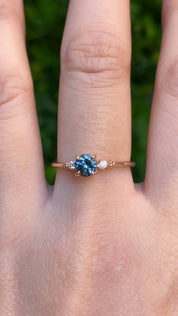 Estel Ring, 0.70ct Montana Sapphire