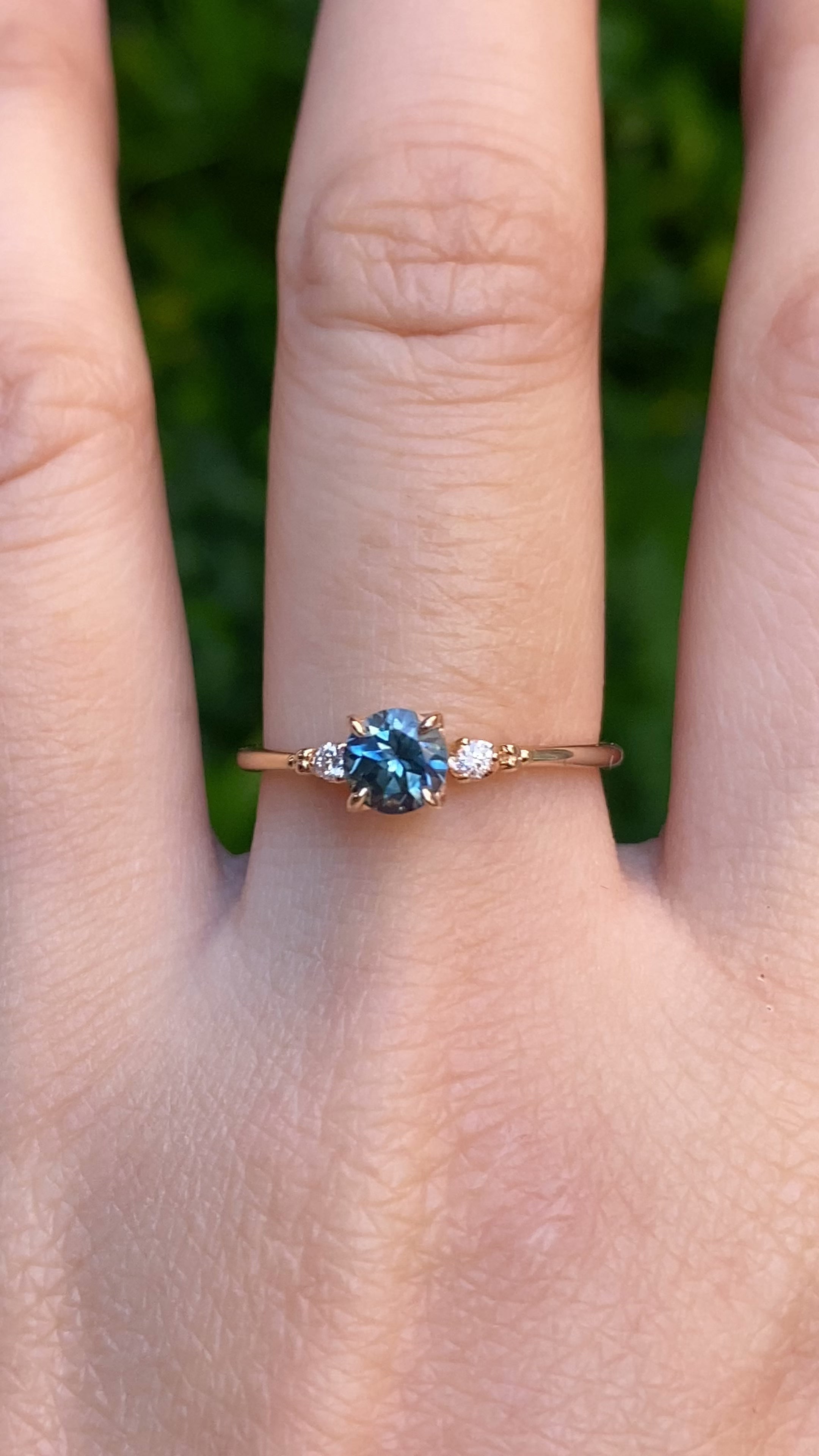 Estel Ring, 0.70ct Montana Sapphire