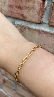 Elongated Cable Chain Bracelet