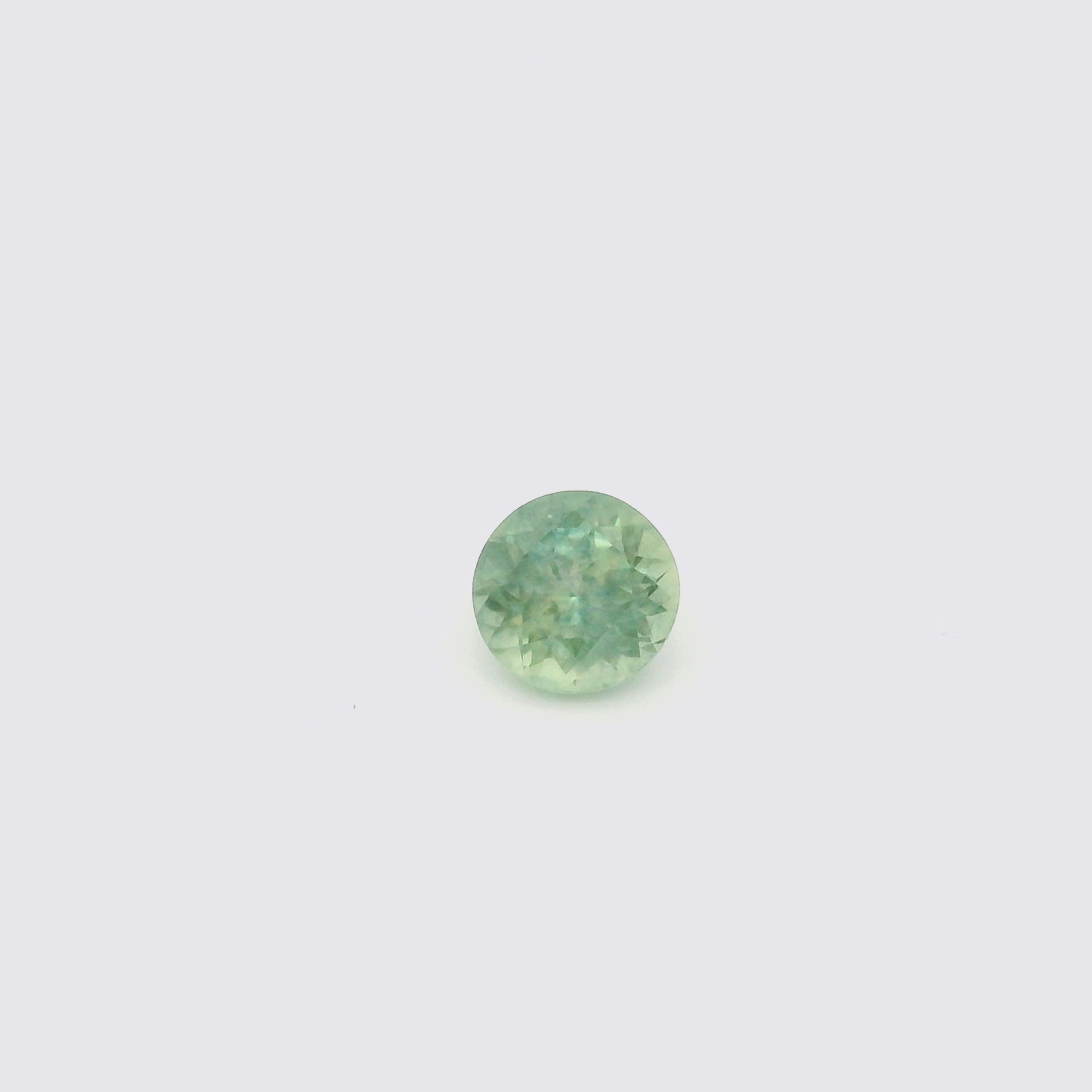1.49ct Round Cut Light Blue Green Montana Sapphire SR412