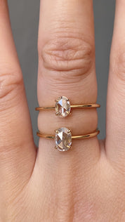 Nina Oval Rose Cut Diamond Ring