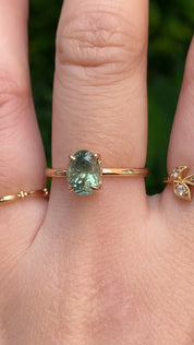 Athena Green Sapphire Ring