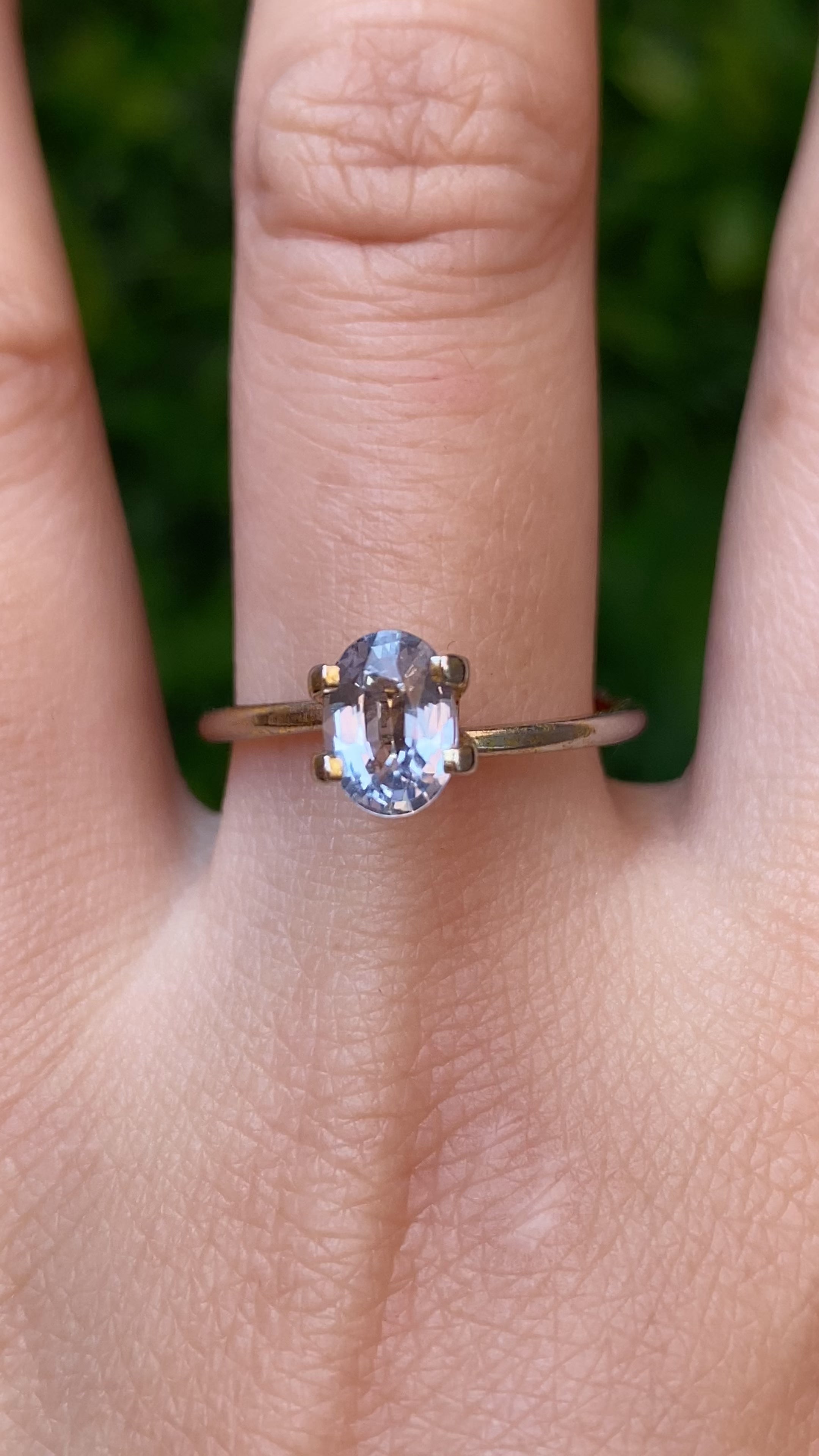 1.01ct Oval Cut Light Blue Madagascar Sapphire SO525