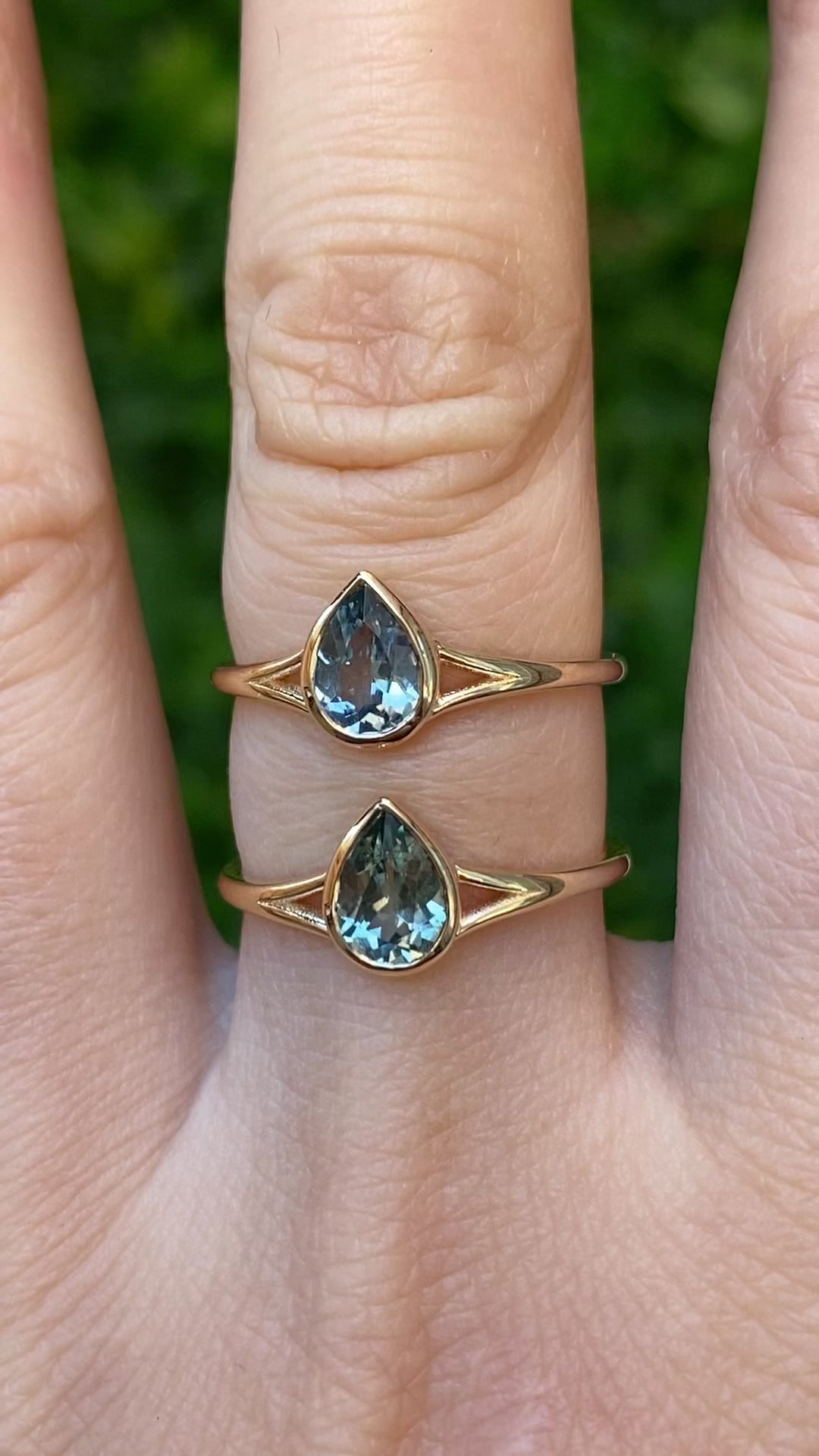 Kylie Ring, 0.70ct Montana Sapphire