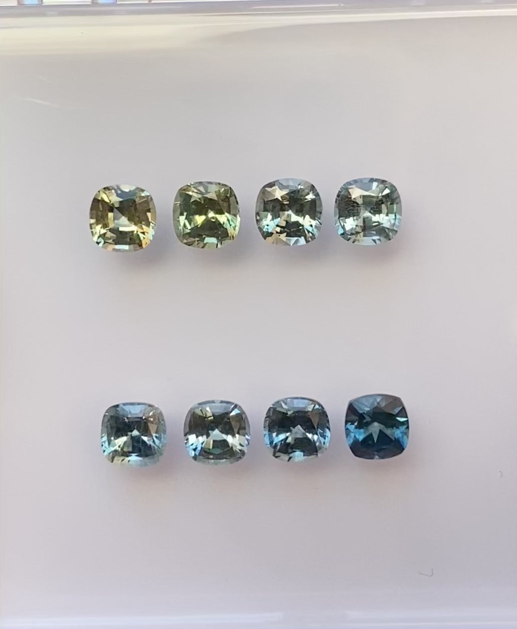 0.70ct Calibrated Cushion Montana Sapphires (5.0mm) CS017