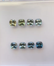 0.70ct Calibrated Cushion Montana Sapphires (5.0mm) CS017