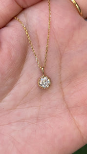 Dahlia Diamond Charm