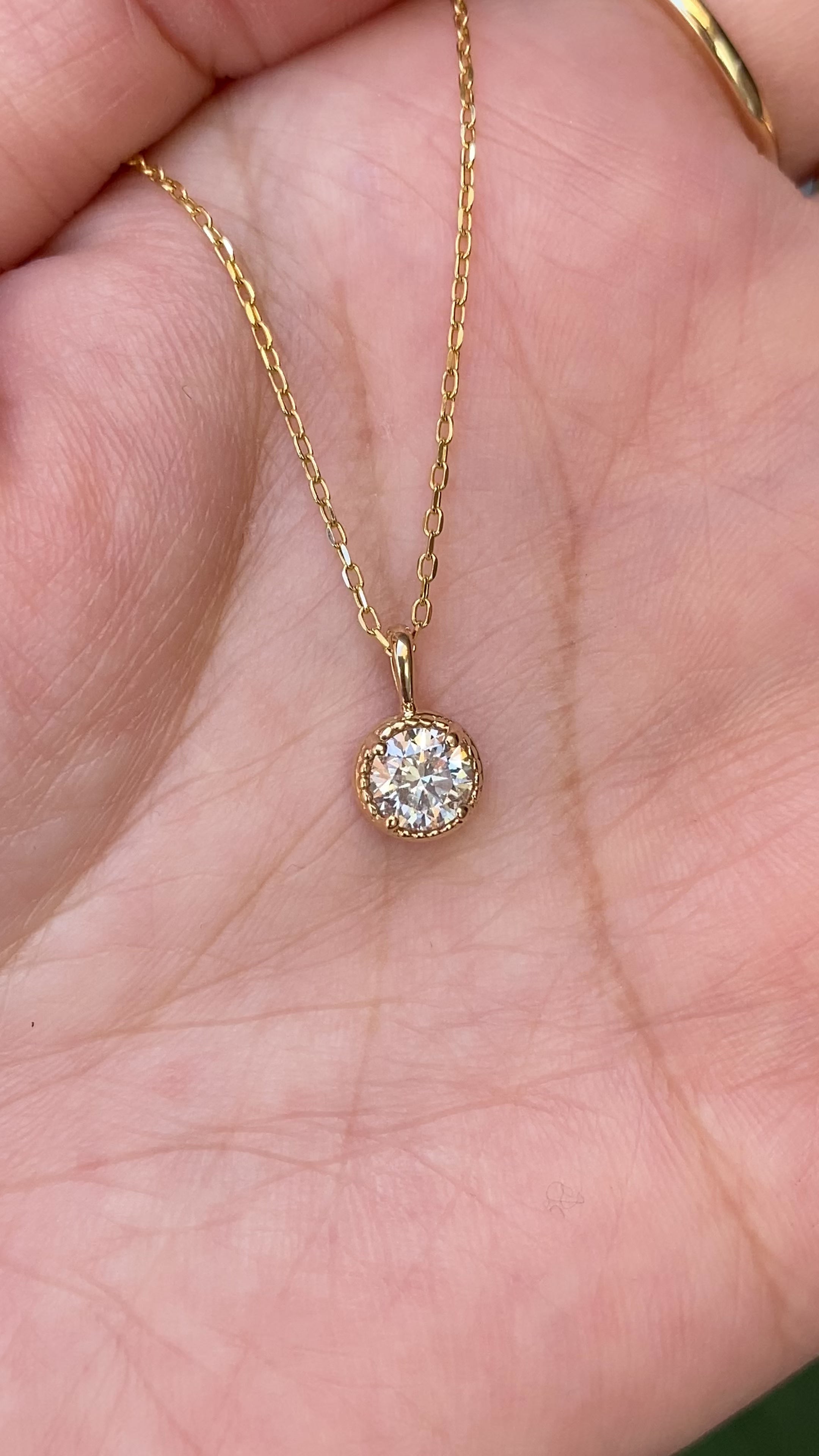 Dahlia Diamond Charm
