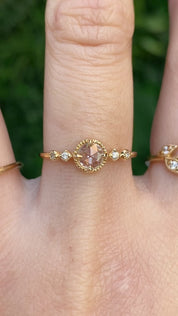 Stella Ring, 0.20ct Round Rose Cut Diamond