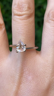 1.02ct Pear Cut Light Peach Madagascar Sapphire SF376