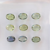 0.60ct Calibrated Oval Green Sapphires (7.0mm) CS270(2)