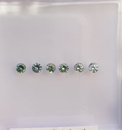 0.20ct Calibrated Round Montana Sapphires Green (3.5mm) CS136