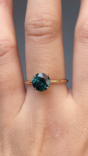 Sara Ring, Blue Green Sapphire
