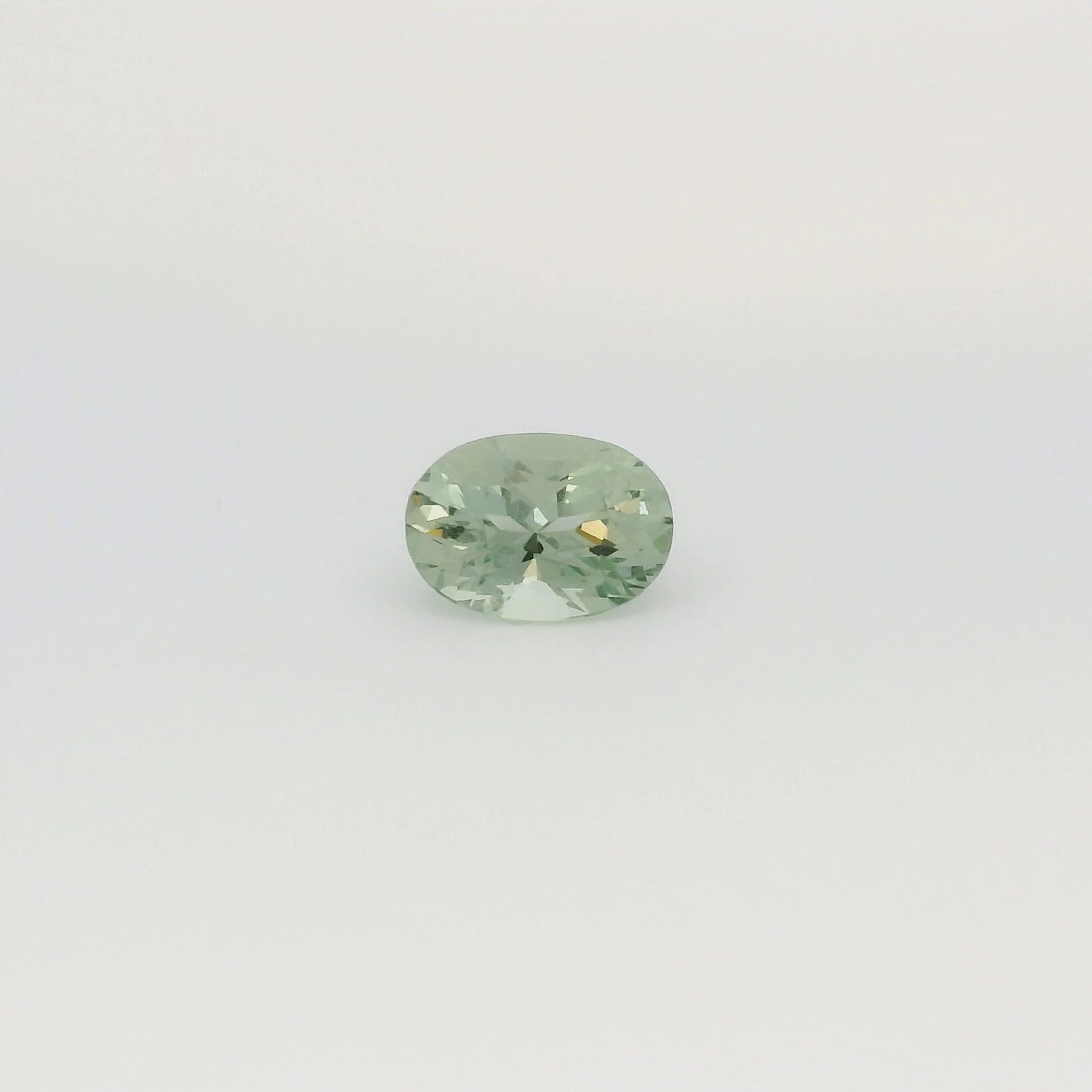 2.52ct Oval Cut Light Blue Green Madagascar Sapphire SO609