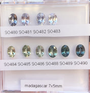 0.95ct Oval Cut Gray Blue Madagascar Sapphire SO480