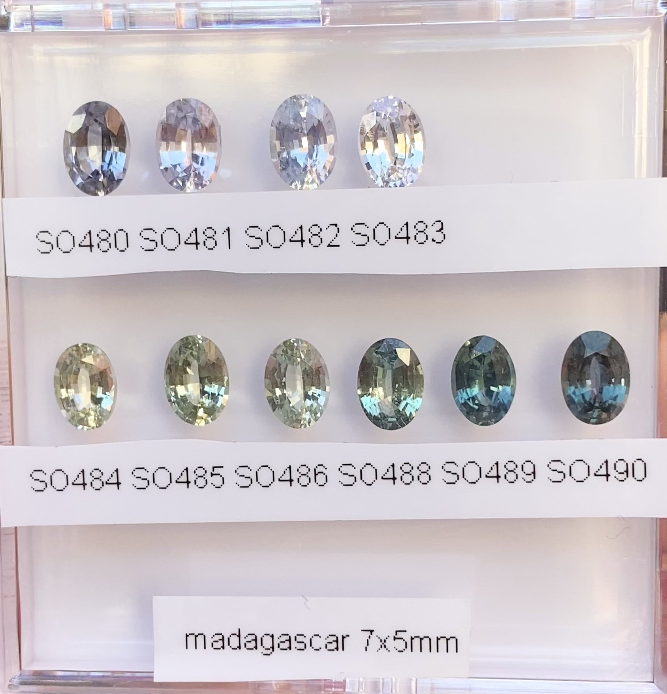 0.95ct Oval Cut Gray Blue Madagascar Sapphire SO480
