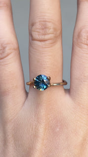 1.55ct ラウンドカット ティールブルーサファイア オーストラリア産 SR297