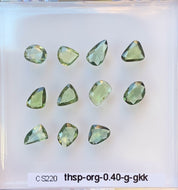 0.40ct Organic Shape Green Sapphire CS220