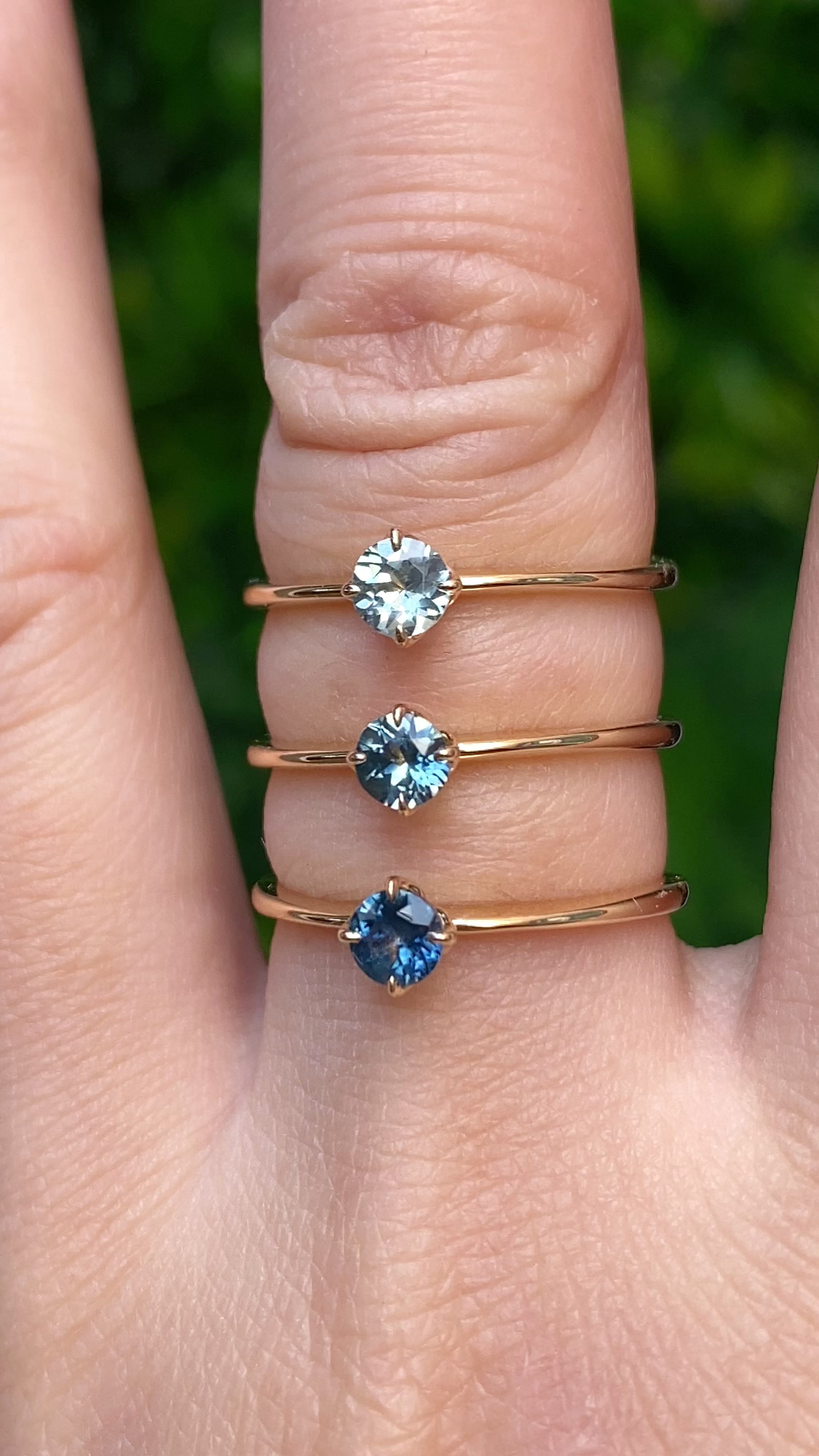 Alice Ring, 0.30ct Montana Sapphire
