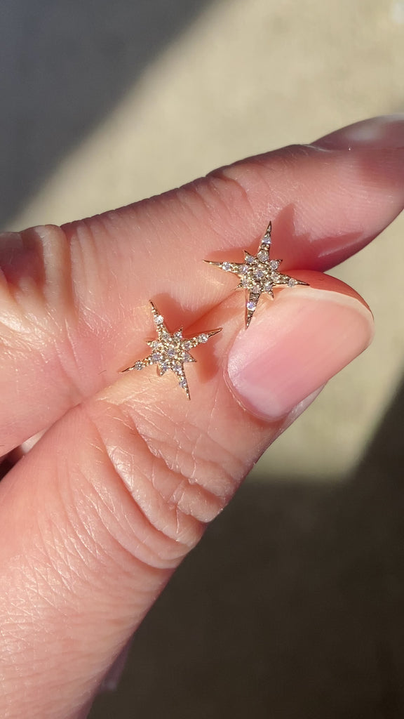 Starburst earrings small