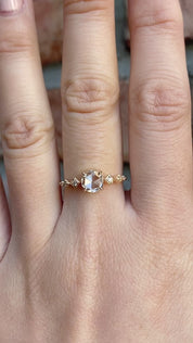 Celeste Round Rose Cut Diamond Ring