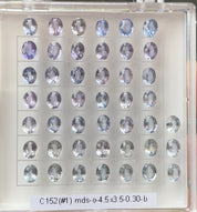 0.30ct Calibrated Oval Unheated Sapphires (4.5mm)