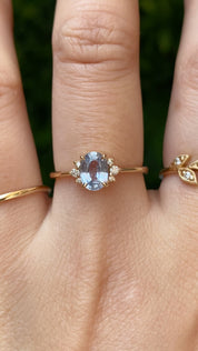 Lena Ring, Blue Madagascar Sapphire