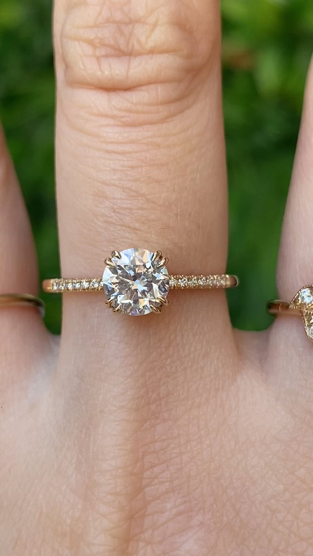 Sabrina Ring, 1.00ct European Cut Diamond