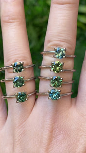 Olivia Ring, 5.5mm Queensland Sapphire of your choice