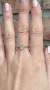 Alice Ring, 0.40ct Rose Cut Diamond