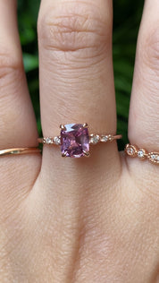 Estel Fleur Ring, 1.29ct Light Pink Spinel