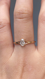Kylie Oval Diamond Ring