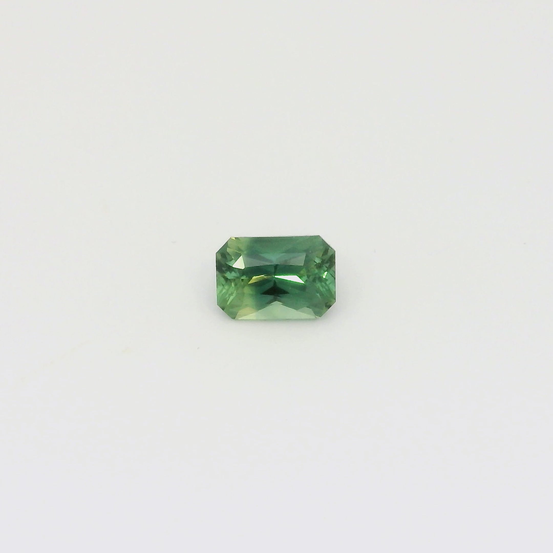 1.26ct Radiant Cut Blue Green Madagascar Sapphire SF494