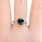 1.97ct Round Cut Blue Green Teal Sapphire SR352