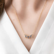 Gloria Necklace, Sapphire and Diamond