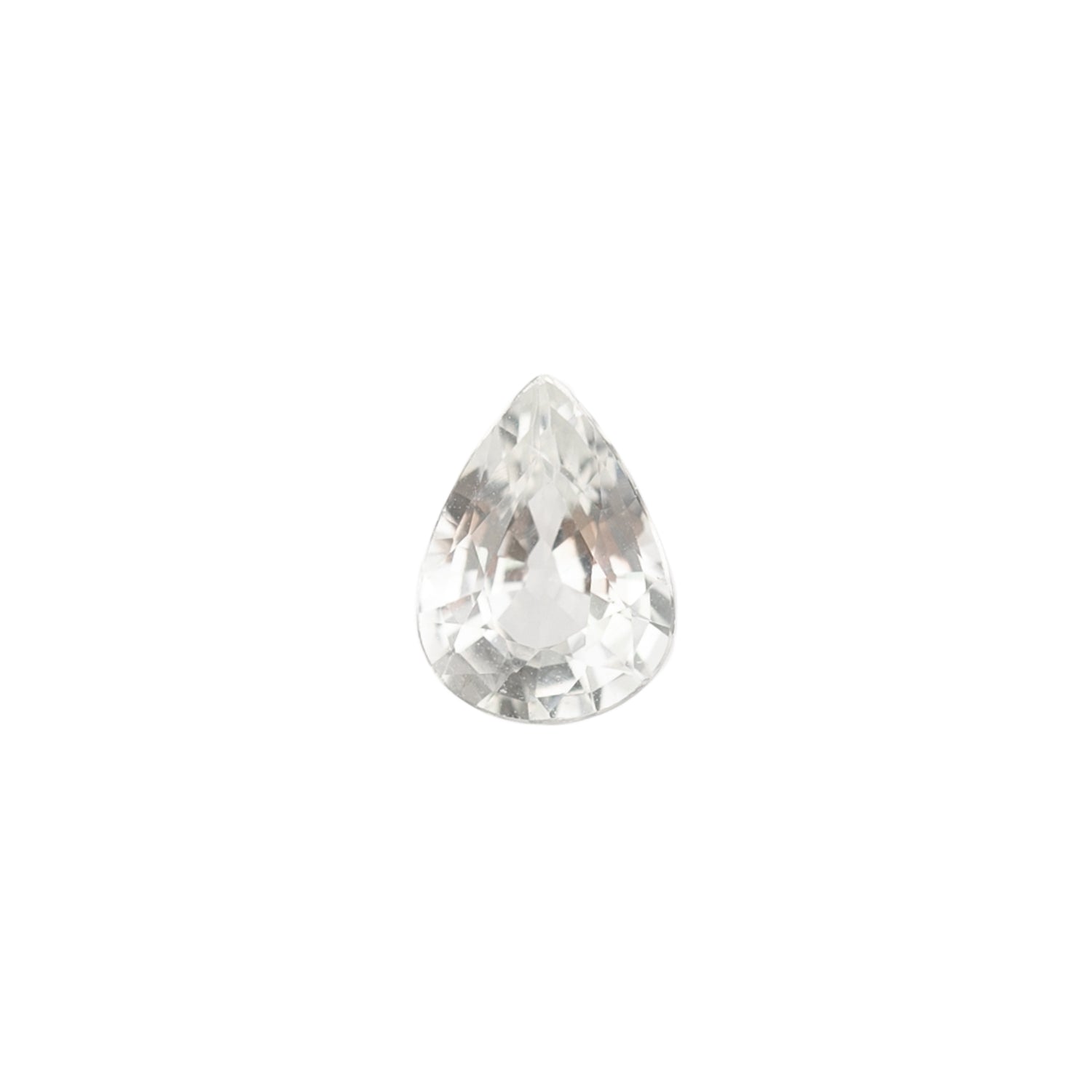 1.21ct Pear Cut White Madagascar Sapphire SF373