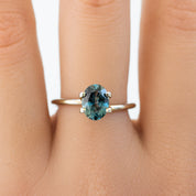 1.48ct Oval Cut Teal Umba Sapphire SO359
