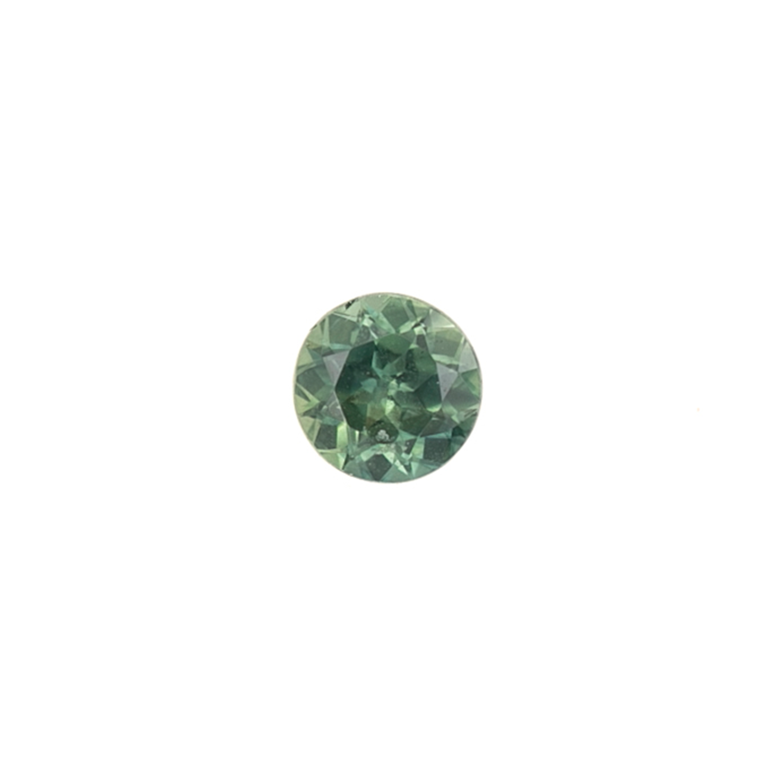 0.98ct Round Cut Light Blue Green Queensland Sapphire SR147
