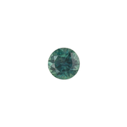 1.08ct Round Cut Peacock Green Blue Montana Sapphire SR389