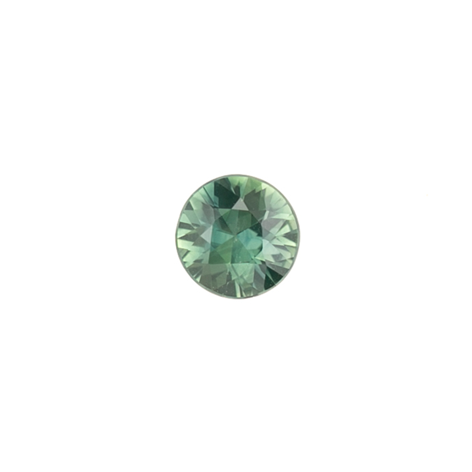 0.99ct Round Cut Blue Green Sapphire SR398