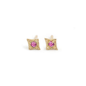 Birthstone Star Stud Earrings