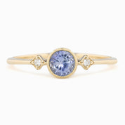 Star & Moon Ring, 0.45ct Ceylon Sapphire