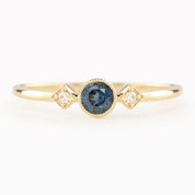Moon & Star Ring, 0.35ct Queensland Sapphire of your choice