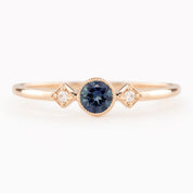 Moon & Star Ring, 0.35ct Queensland Sapphire of your choice