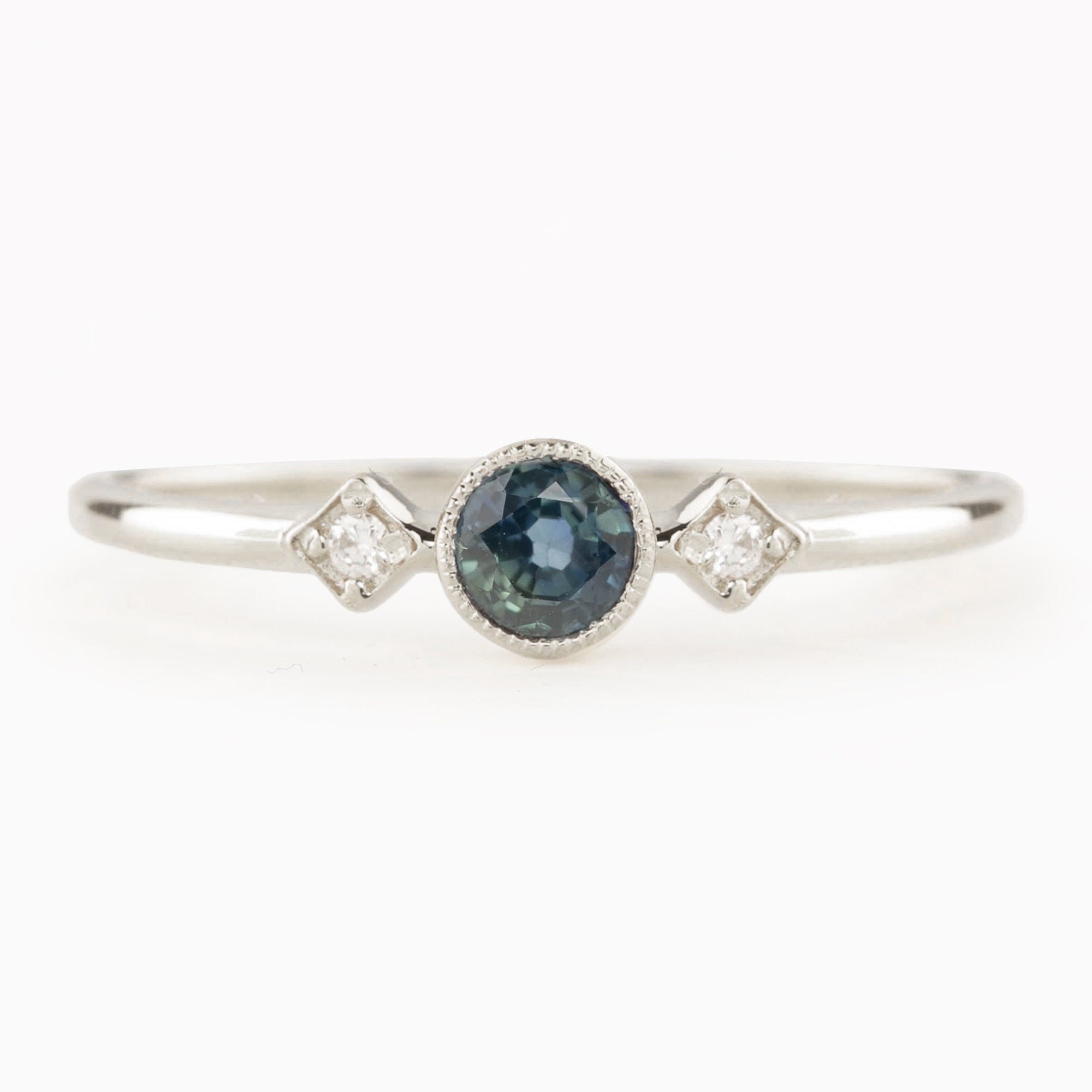 Moon & Star Ring, 0.35ct Queensland Sapphire of your choice